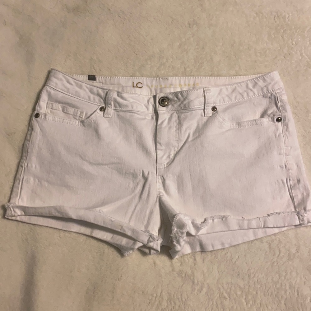 Lauren Conrad White Denim Shorts